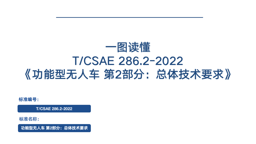 一图读懂 | T/CSAE 286.2-2022《功能型无人车 第2部分：总体技术要求》 -汽车开发者社区